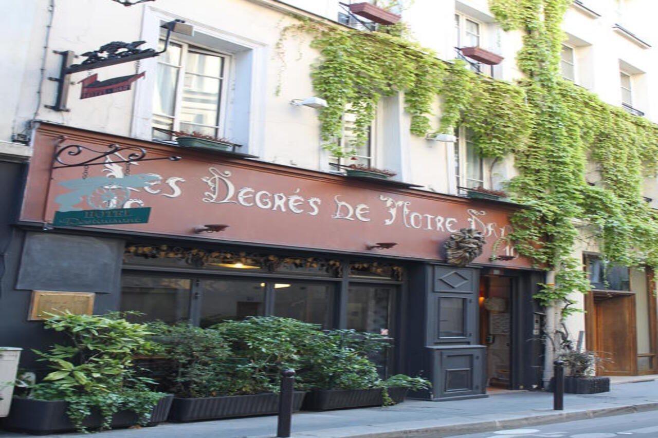 Hotel Les Degres De Notre Dame Paris Bagian luar foto